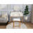 Elegant White and Gold Makeup Vanity Set with Mirror, Stool, and Storage Drawers for Small Bedrooms