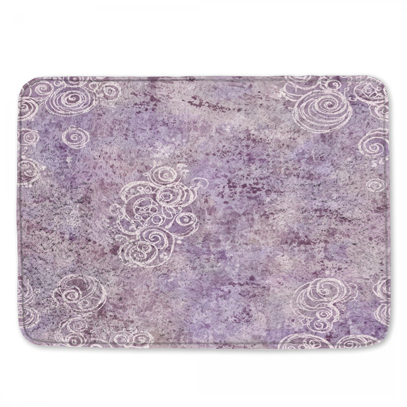 Tapis de bain mauve, 24in W x 17in L
