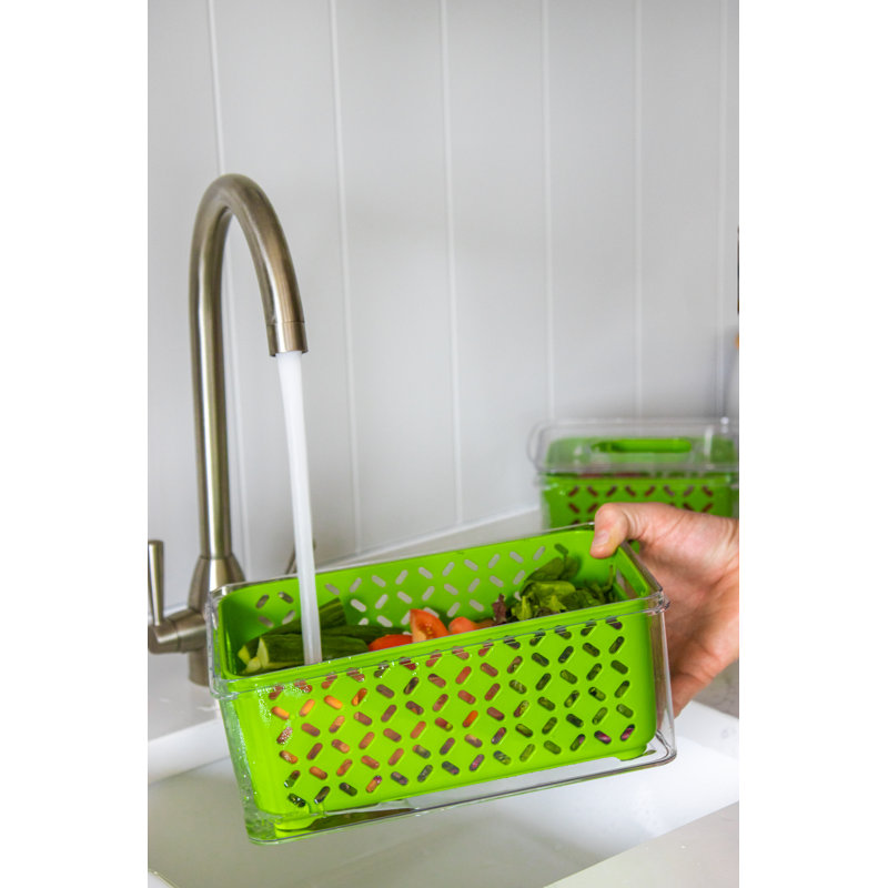 MasterClass Fresh Keeper Stacking Lidded Fridge Storage Box