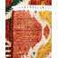 Tapis rouge / jaune / vert / blanc surteint de conception unique 4 pi 1 po x 6 pi 3 po Overdyed