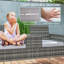 PE Rattan Outdoor Bench