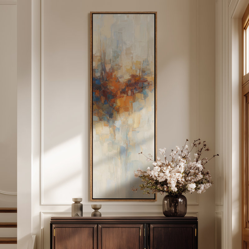 Extra Large Framed Canvas Wall Art - Vintage Wall Prints for Bedroom, Natural