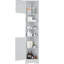 Armoire de rangement grise avec tablettes réglables et solutions pratiques
