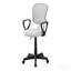Office Chair, Adjustable Height, Swivel, Ergonomic, Armrests, Computer Desk, Work, Juvenile, White Mesh, Black Metal, Contemporary, Modern