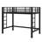 Heavy-Duty Metal Loft Bed With Integrated Ladder And Safety Guardrails-689479019