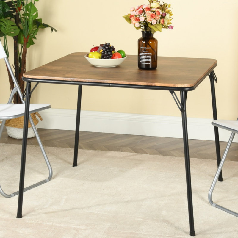Northboro 86cm Square Folding Table, Brown