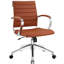 Fauteuil de direction à dossier moyen cannelé Modway Jive-30602572