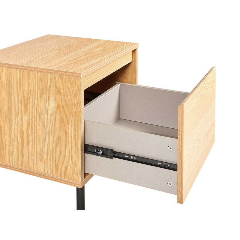 Niem 45cm W Manufactured Wood Bedside Table