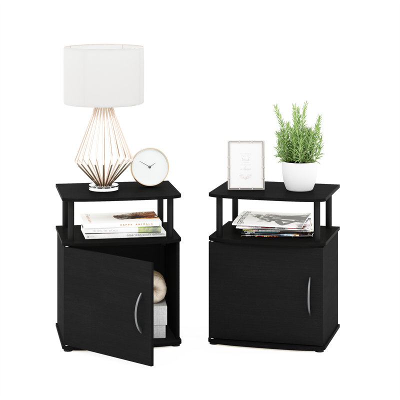 Ouest Side Table Set, Black