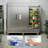 VEECOOL 72 cu.ft Commercial Refrigerator WiFi-Enabled, 82" Two Section Full Door Stainless Steel Reach in Refrigerator, Stainless Steel, App and Digital Control, R290 Refrigerant, ETL&ETL Sanitation