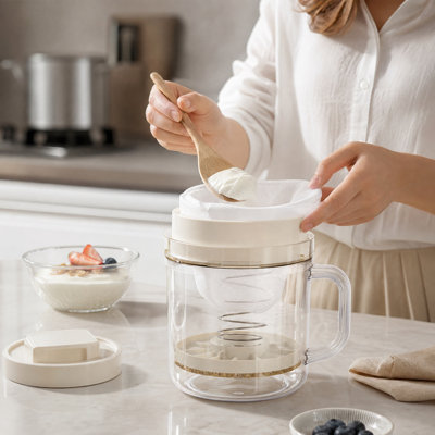 Butter container Yogurt Straining Machines Homemade Yogurt Filter Greek Old Yogurt Soy Milk Cheese Whey Separation Filter