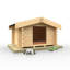 The Deluxe Dog Tongue & Groove Cabin 3x5w