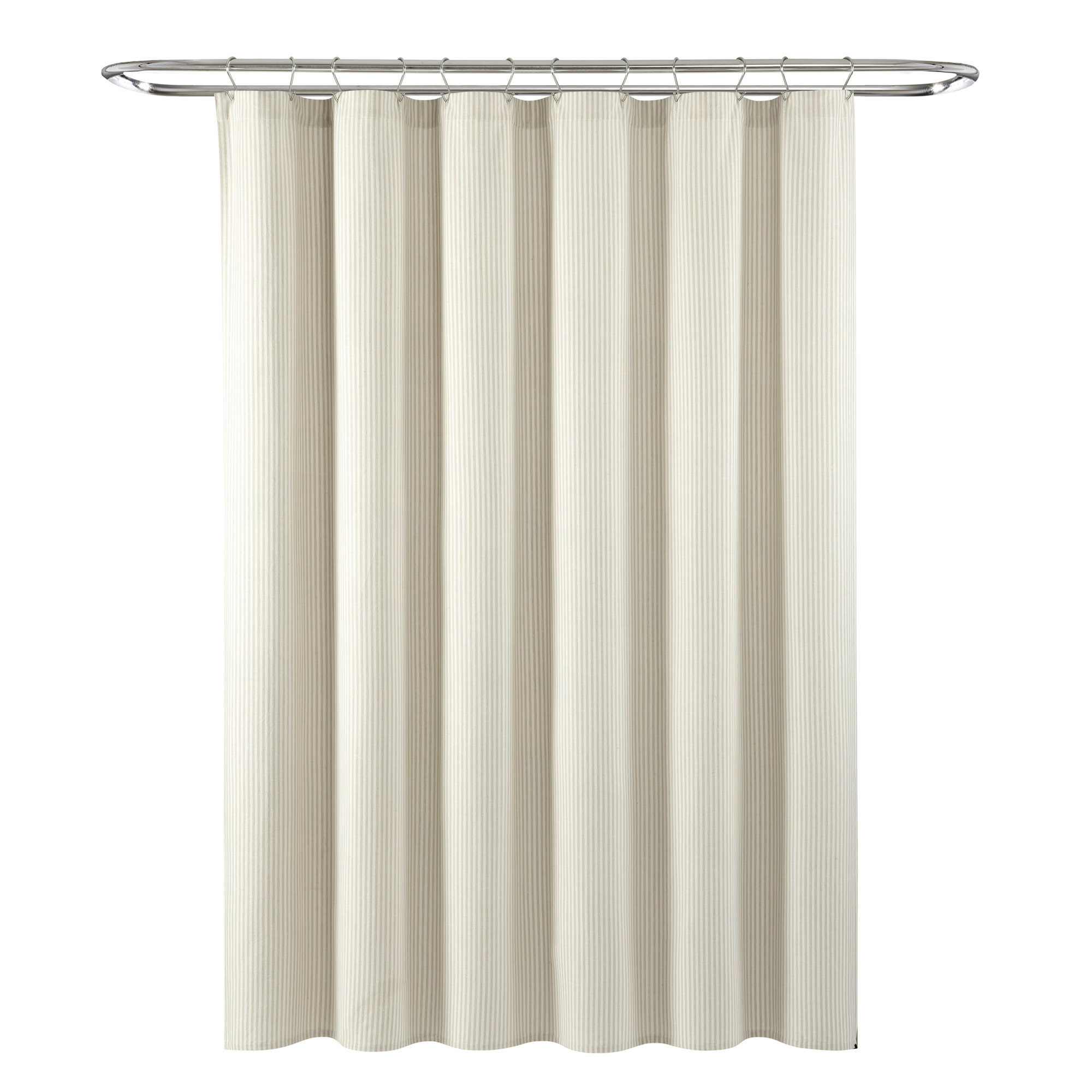 Bruno Cotton Blend Shower Curtain, Beige