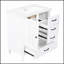 Meuble-lavabo de 30 po avec lavabo, armoire, tiroirs, pieds en bois massif, panneau de fibres à densité moyenne, patins réglables, finition blanche