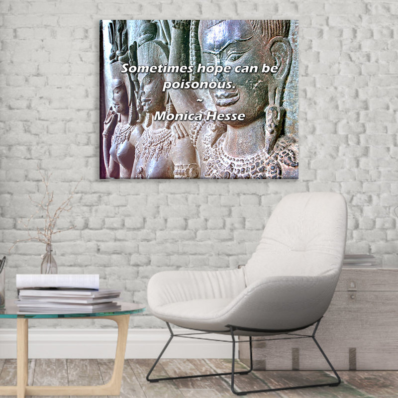 Artsy Quote "Sometimes hope can be poisonous." By Monica Hesse Gallery Wrapped Canvas, 28" H x 40" W