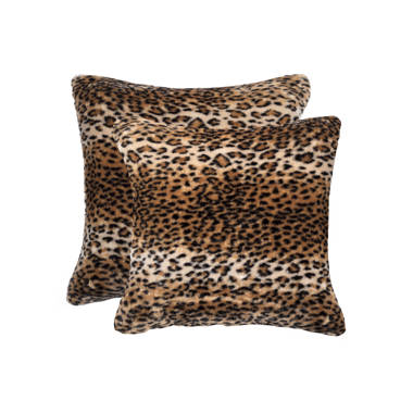 Cheer Collection Shaggy Long Hair Plush Faux Fur Lumbar Accent Pillows - 12  x 20 - Set of 2, 1 - Fry's Food Stores