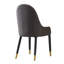 Paire de chaises en cuir pu de style Mid-Century Mid-Century - Blanc et brun moderne avec 2 pieds en cuir et en métal