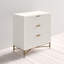 Commode standard en bois à 3 tiroirs l 32 po Capra-1917552611