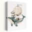 «Flying Whale Captain Dreamy», impression d'art fantaisiste sur un océan de baleines-133187701