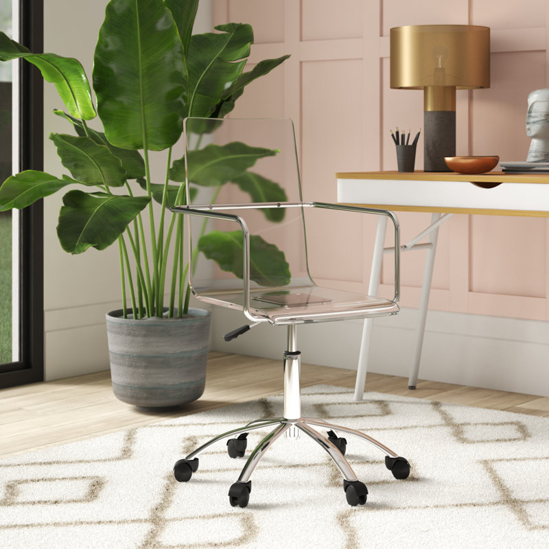 Eklund Task Chair, Clear