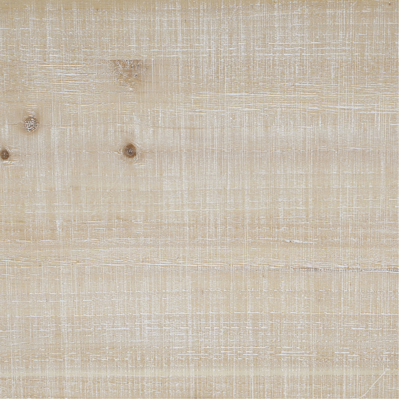 Console de 52 po en bois avec bord incurvé, texture naturelle, parfaite pour les vestibules et les salons, Natural