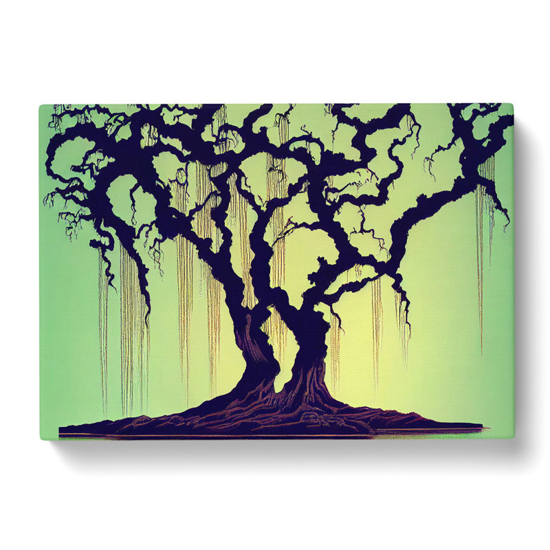 Masterful Weeping Willow Trees - Wrapped Canvas, 40cm H x 60cm W x 3cm D
