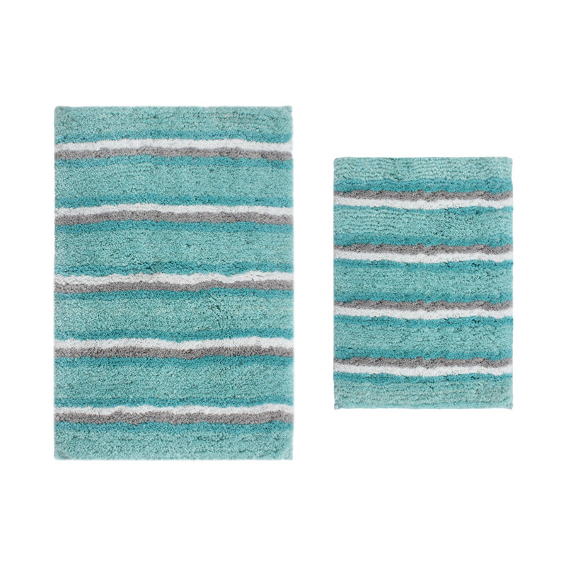 Amyr Non-Slip Bath Rug, Aqua