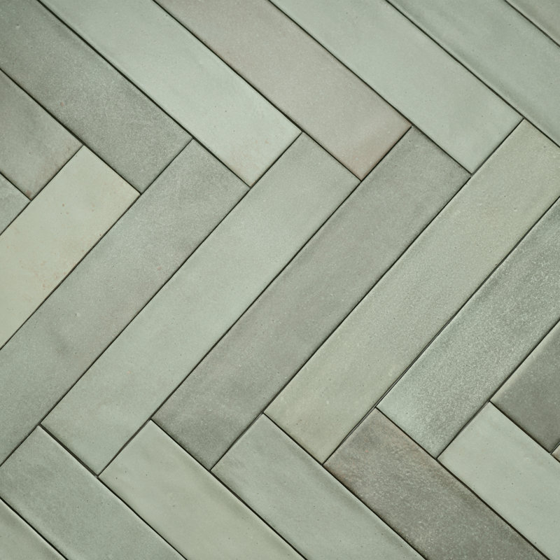 Carreau de mur et de plancher en porcelaine 2,5 po x 12 po Celine, Sauge
