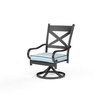 Chaise de salle à manger pivotante avec coussin Monterey