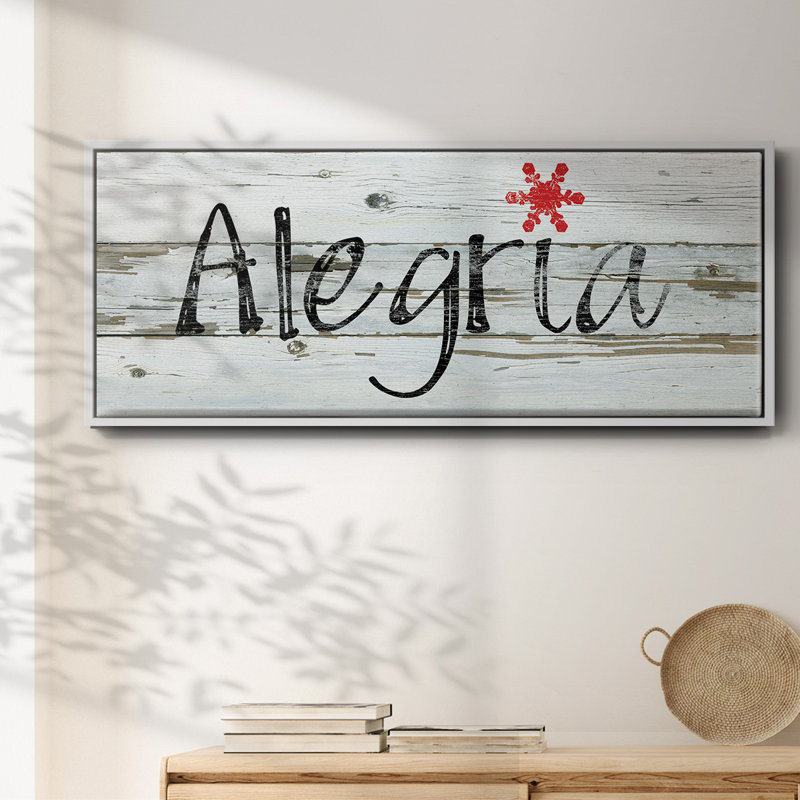 Toile encadrée Alegria, H 24 po x l 60 po