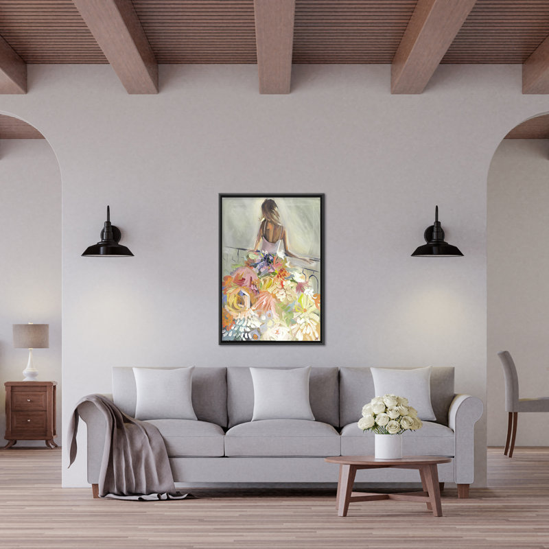 Nature Inspired Blossom Reverie: The Enigmatic Backdrop, 40" H x 30" W