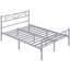 88.5cm Height Metal Bed Frame with Cloud-inspired Design Headboard-1728488633-1723800742