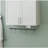 Bathroom Wall Cabinet with Adjustable Shelf, Towel Bar, 5 Hooks, Over The Toilet Storage Cabinet for Bathroom, Kitchen, White