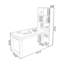 Bureau rectangulaire en bois massif noyer clair-1297244922