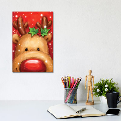 Reindeer I by MAKIKO - Wrapped Canvas Print