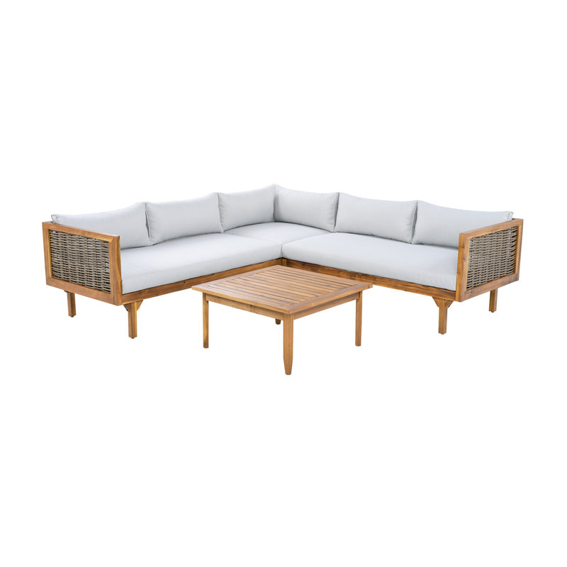 Ensemble de conversation modulaire avec coussins imperméables - Ensemble de canapés d'extérieur de qualité supérieure