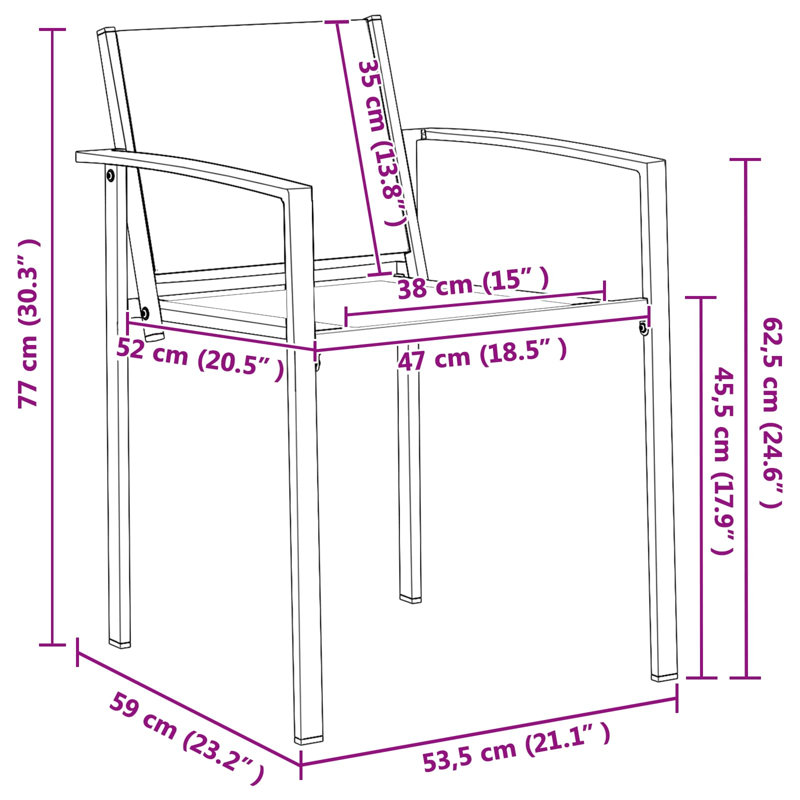 Patio Dining Armchair, 9