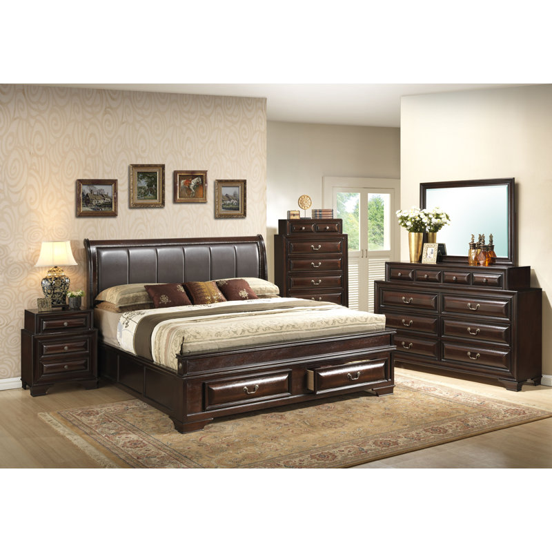 Charline 57'' W 10 - Drawer Dresser, Cappuccino