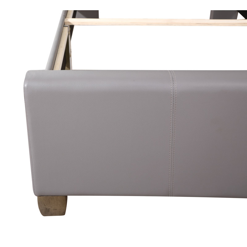Lit sommier simple Marilla, gris clair, Twin, Gris clair