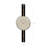 Stylish Decorative Wall Clock, 30 x 31.5 inches | 100% Steel Construction, Thickness: 0.04 inches | Sleek Black & Cappuccino Design, Perfect for Home or Office Decor, Modern and Elegant Accent Piece-1829242123