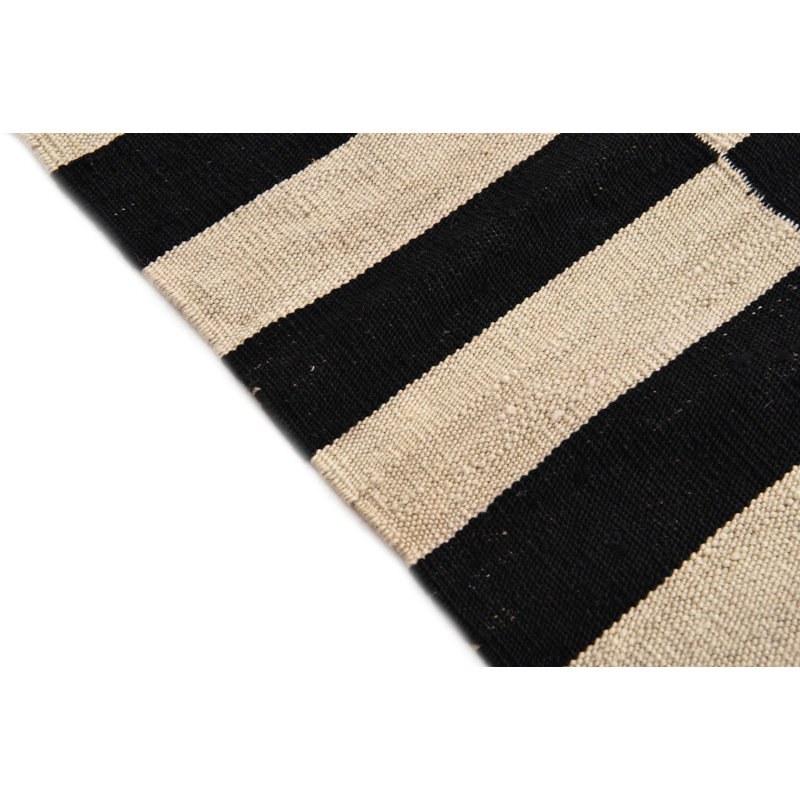 Tapis noir et blanc Osbourne