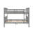 Cendara Loft Bed With Open Storage Shelves And Built-In Ladder, Solid Pine Wood And MDF-1205649277