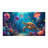 Floral Medley Non Woven Thin Type Printed Rug Ideal for Indoor Usage and Home Decor