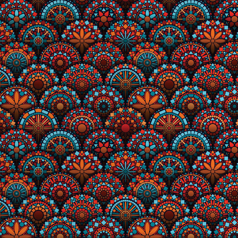 Tissu marocain, l 58 po x L 72 po
