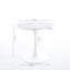 Table de cuisine avec plateau en marbre blanc et pieds en métal - Stable, facile à assembler, nettoyage facile