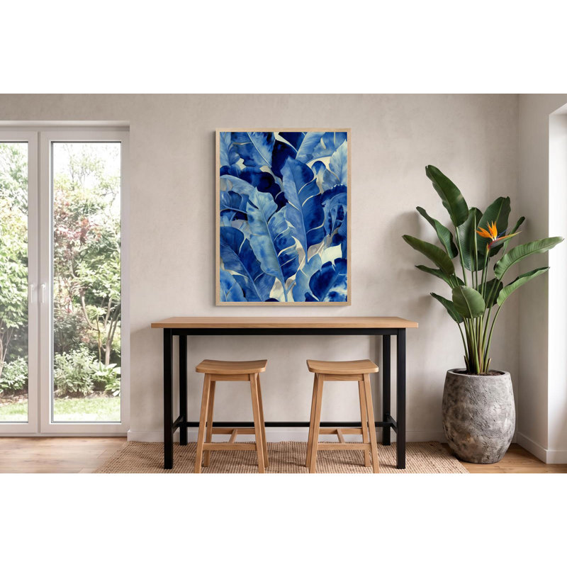 Feathers of Blue, 30" H x 40" W