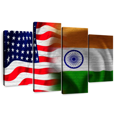 Drapeau de Borges, Inde et États-Unis
