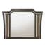 Miroir à finition gris métallique avec DEL-1247436863