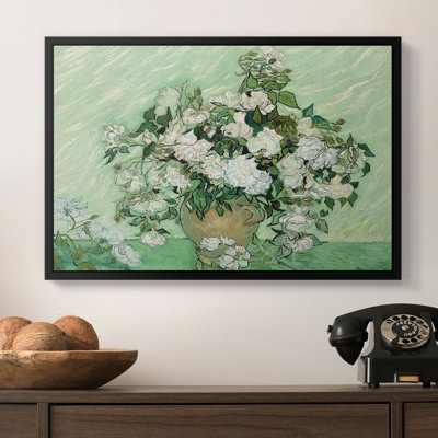 Roses, 1890-Vincent van Gogh-Framed Gallery Wrapped Canvas