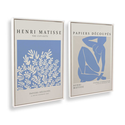 Ensemble de 2 Matisse La Gerbe et Blue Nude